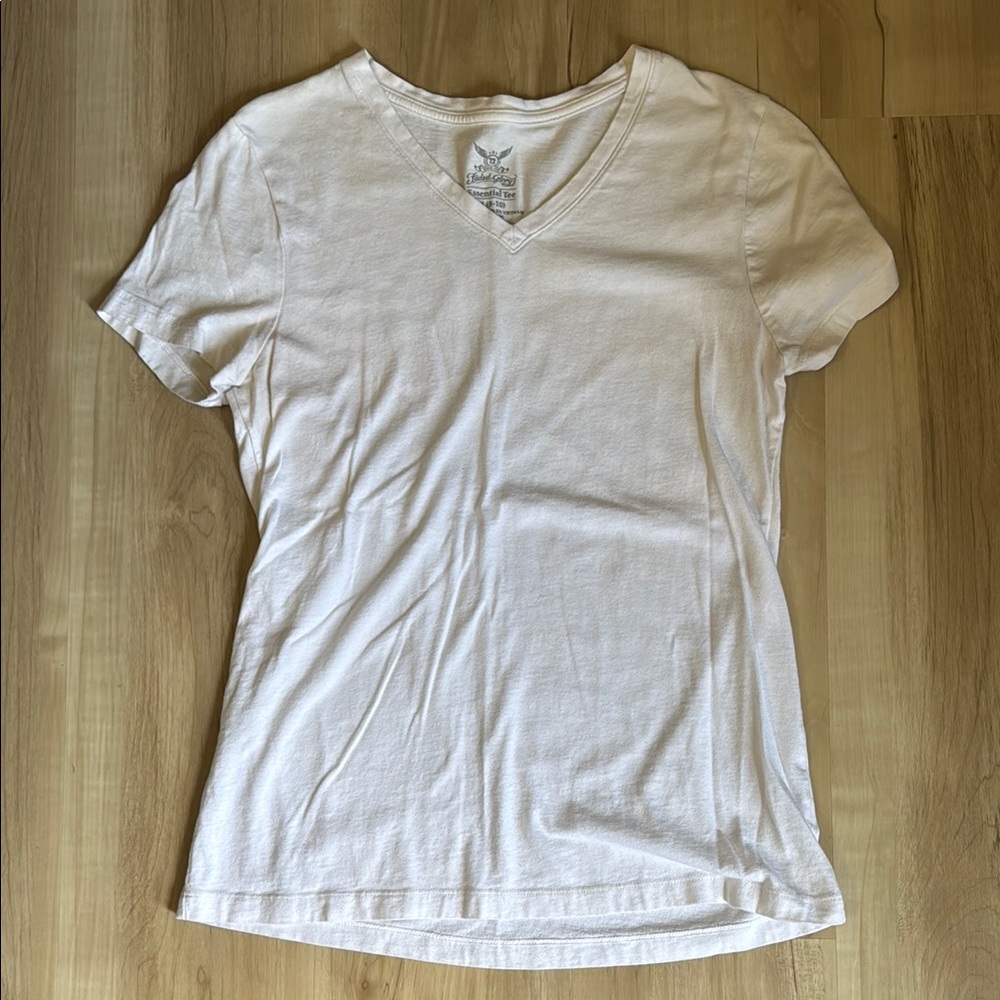 Women's White V-Neck T-Shirt